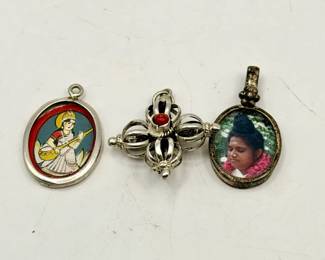 (3) Silver Pendants