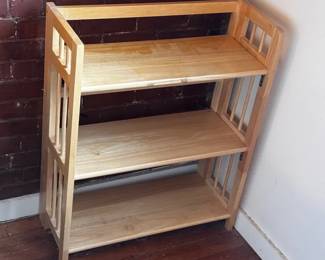 Collapsible Three Tier Bookshelf
