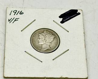 1916 Mercury Dime Coin