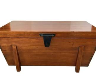 Dovetailed Wooden Quilt Chest