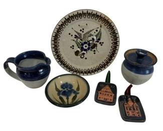 Blue Salt Glazed Pottery