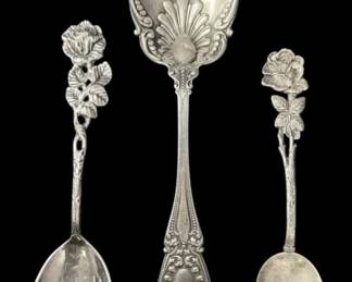 Three Sterling Silver Spoons
