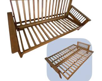 Solid Wood Daybed with Futon