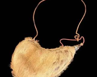 Vintage Hide Wineskin