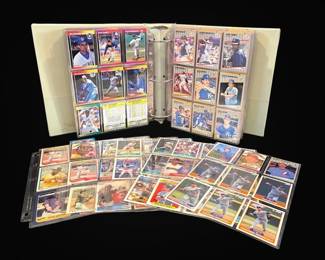 Binder of 1989 Fleer, 1988 Leaf, More Baseball Cards