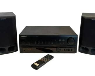 Pioneer Stereo Receiver 2 Sony Speaker Systems
