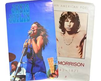 Janis Joplin And Jim Morrison Posters