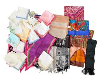 Colorful Scarves And Handkerchiefs