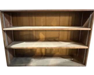 Wide Wooden Bookcase