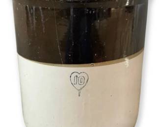 Antique 10 Gallon TwoTone Stoneware Crock
