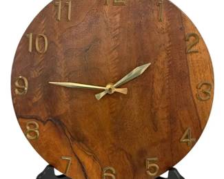 MidCentury Wooden Wall Clock