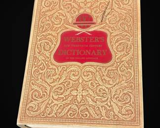 Vintage 1956 Websters Dictionary
