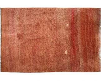 Red Orange Area Rug 5 x 3.5 ft