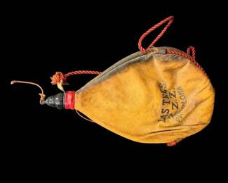Las Tres Z.Z.Z. Leather Wineskin