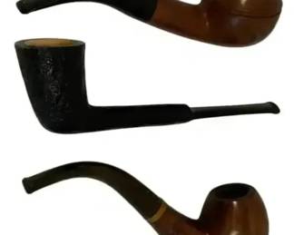 3 Vintage Tobacco Pipes