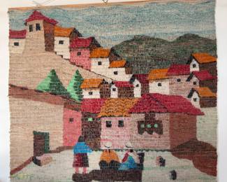 Woven Latin Village Wall Art