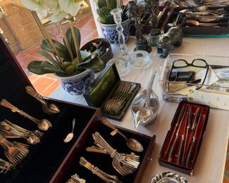 Sterling Flatware & Stainless Serving Pieces