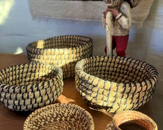 Hand crafted baskets everywhere 