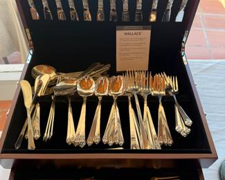 Wallace huge Sterling set and half of it brand new