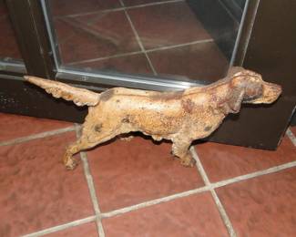 Cast iron doorstop Pointer dog