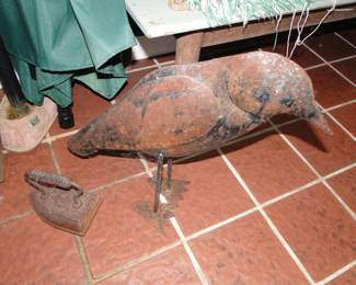 Sad Iron and metal Bird