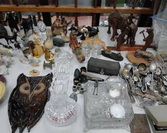 Silver and other spoons and more