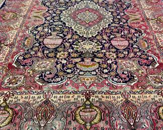 Persian, KASHMER Wool rug. 9.6 x 12.4.