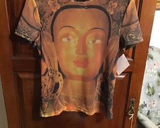 Vintage 90s, Vivienne Tam, Buddha mesh top short sleeve