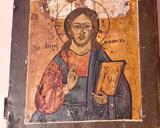 19th Century Russian Orthodox icon of Christ.