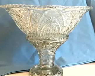 McKee glass punch bowl