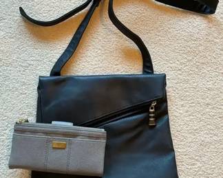 Fossil Wallet And Black Purse