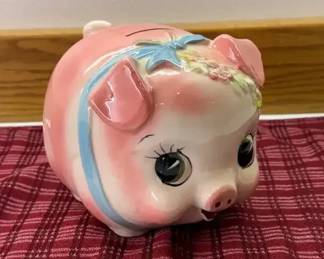 Vintage ceramic piggy bank,
