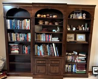 Three Piece Wood Bookcase
