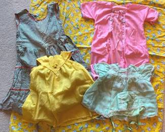 Vintage Baby Clothes And Blanket