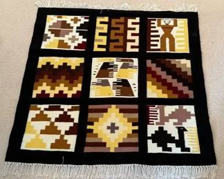 Handloomed wool wall hanging