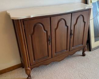 Petite Sideboard With Marble Top