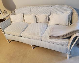 Vintage wicker sofa