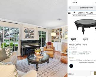 $500 - Ethan Allen Maya Coffee Table