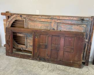 antique carved wood doors