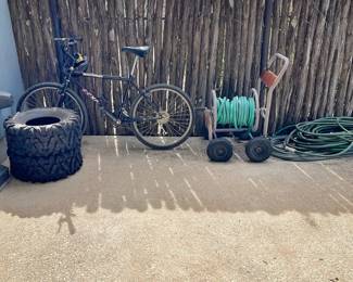 SunF ATV tires, Sunchaser bicycle, water hose cart