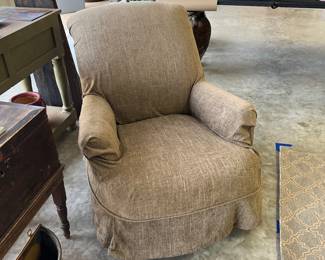 armchair by Century with slipcover