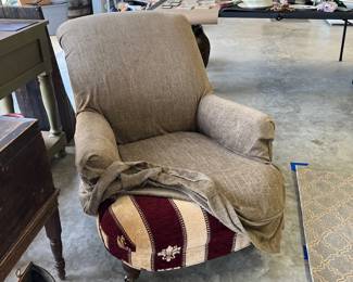 armchair by Century with slipcover