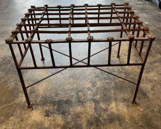 antique iron table