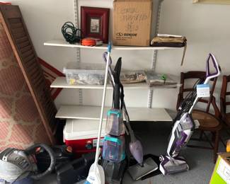 RUGS, VACUUMS, FRAMES, SHOP VAC, NEW FIRE PIT