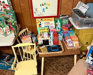 child's table and chair set