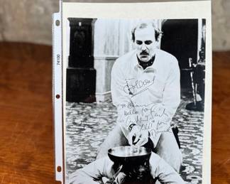 This lot features a signed photograph by actors John Cleese and Andrew Sachs. Accompanied with a certificate of authenticity.