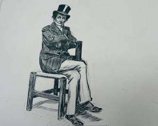 This lot features a pair of antique illustrated books featuring drawings by Charles Dana Gibson. A Widow and Her Friends is a hardcover book published around 1901, featuring the iconic Gibson Girl illustrations. The Education of Mr. Pipp is another collection of Gibson’s works, often bound similarly in large folio formats. 