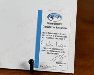 This lot features a signed photograph of actor Colton Haynes and comes with a certificate of authenticity on the verso.