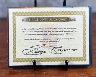 This lot features a rare signed copy of “Road Show” by George Burris. Accompanied with a certificate of authenticity.