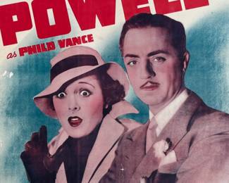 This lot features an original framed poster from The Kennel Murder Case circa 1938. This poster measures in frame, 41” H x 27” W.